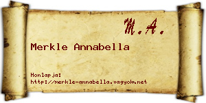Merkle Annabella névjegykártya